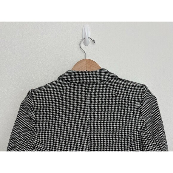 & Other Stories Hourglass Houndstooth Check Wool Blazer Jacket 2 Preppy Academia - Picture 5 of 9